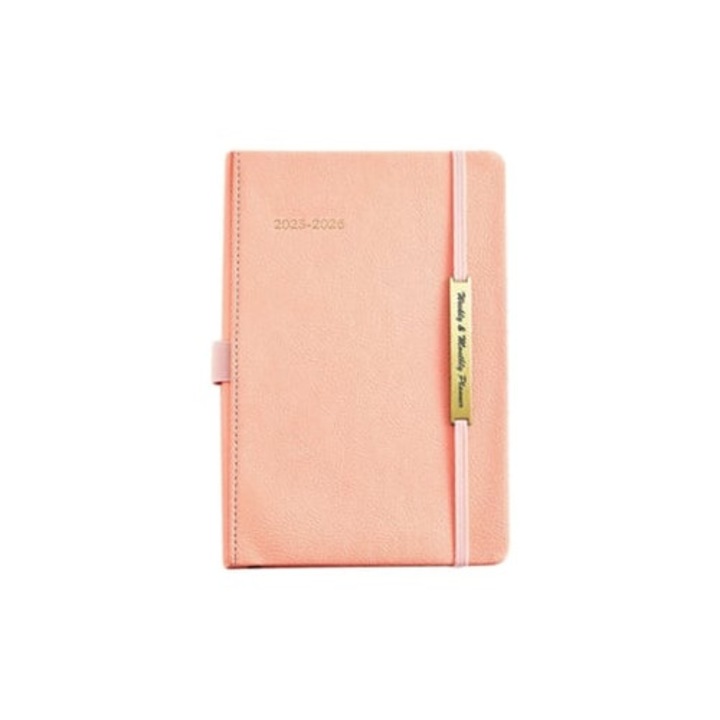 Agenda 2025-2026, Planejator Zilnic, Semanal/Mensal, gri