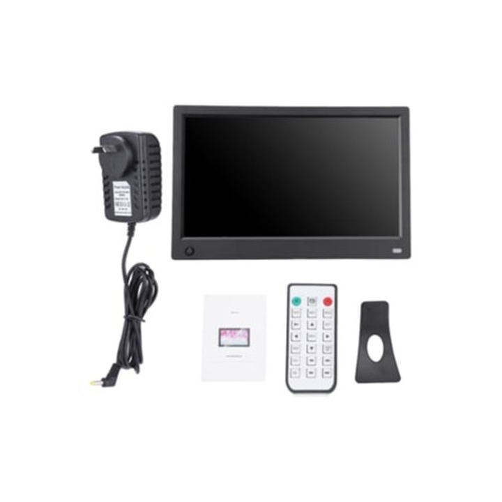 Мултифункционален цифров фотоалбум HD 11,6", сензор за движение, черен