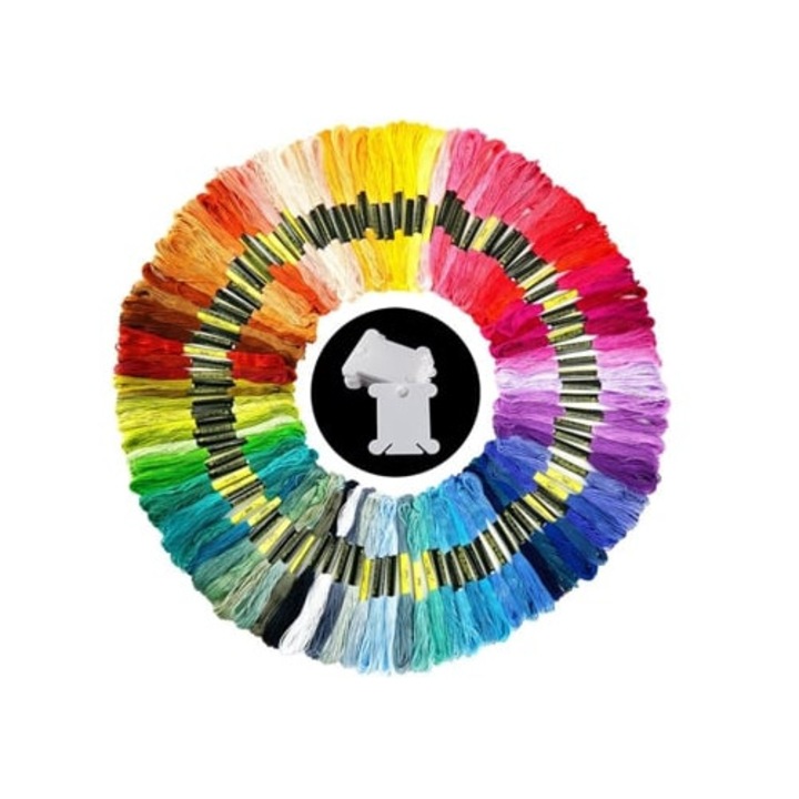 Kit De Ata De Broderie Pentru Punct De Cruce, Tricotat, Bratara Braziliana, Ata, Instrumente De Cusut, Accesorii, 100 Culori Slowmoose