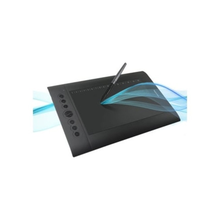 Tableta grafica profesionala, tablet grafic fara baterie, tablet grafic cu stylus Slowmoose