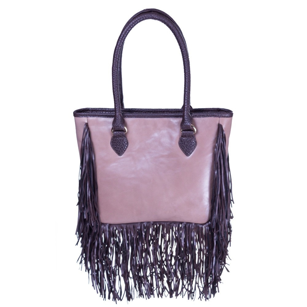 Geanta bej piele si material paietat Liza Panait 2878E