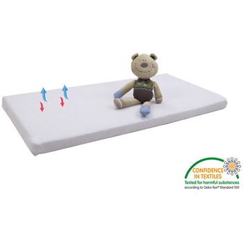 Saltea Fibra De Cocos Integral 120 cm x 60 cm x 6 Husa Alba Bumbac, MyKids Saltea Fibra De Cocos Integral 120 cm x 60 cm x 6 Husa Alba Bumbac, MyKids