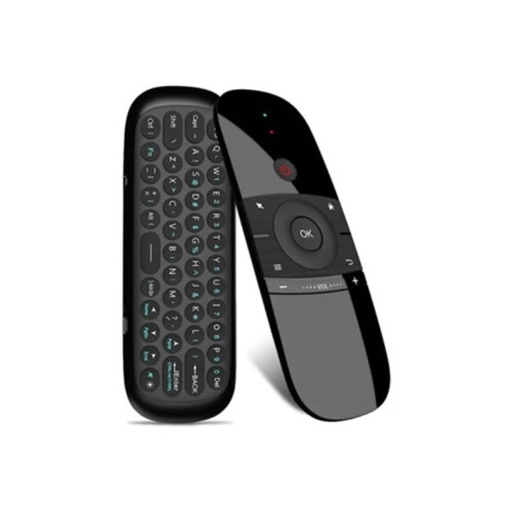 Mouse wireless Wechip W1 2.4G pentru Android TV Box, Mini PC, culoare neagra
