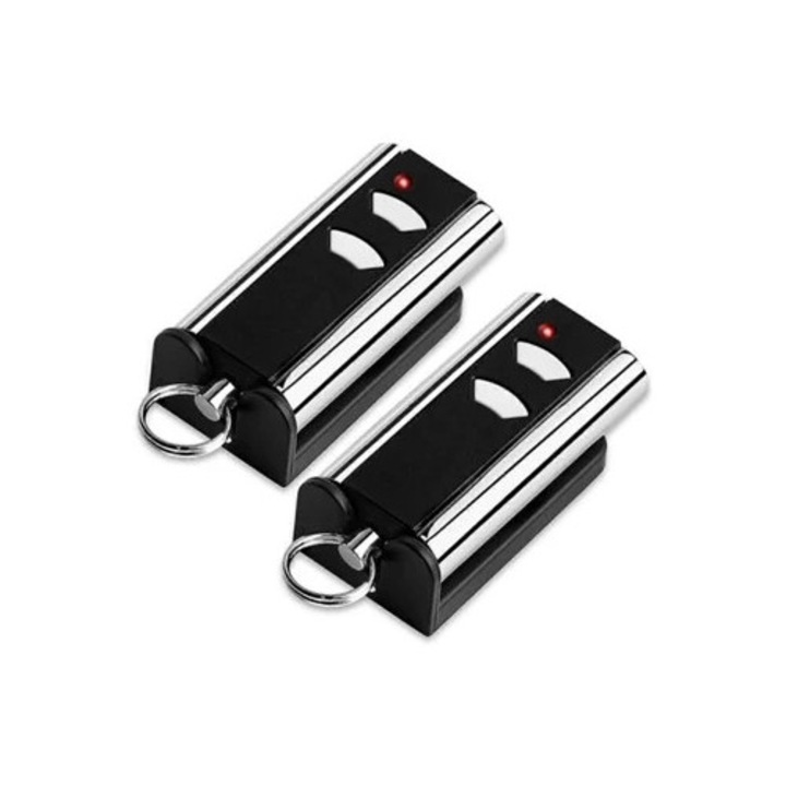 Set 2 telecomenzi usa garaj 433.92MHz, pentru Entrematic Standard Steel
