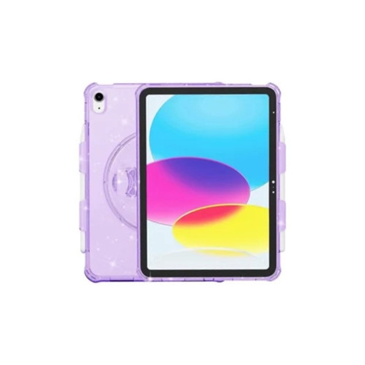 Husa tableta Terminator Glitter, ütésálló kitámasztóval, 10.9 inch, szett