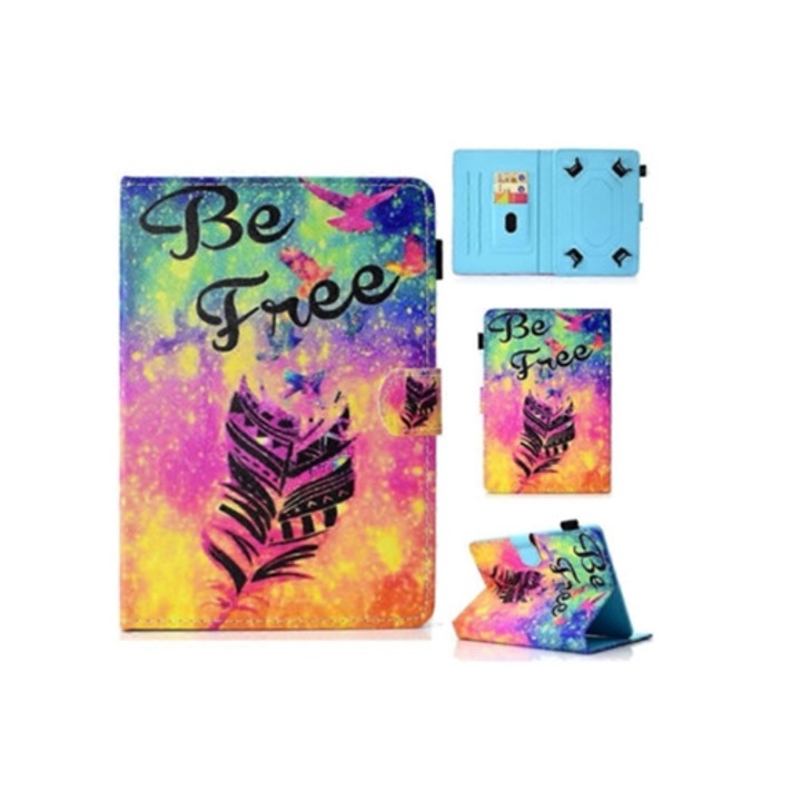 Színes bőr táblagép tok varrással, univerzális készlet