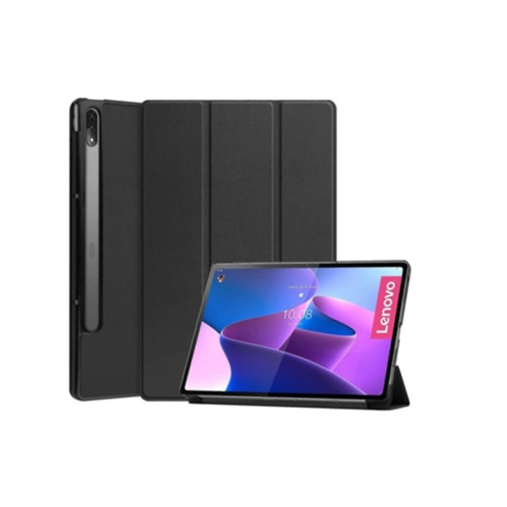 Custer texturált bőr tok Lenovo Tab P12 Pro 12.6" tri-fold táblagéphez