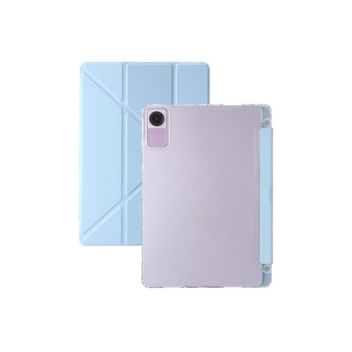 Átlátszó akril PU bőr tablettatok, 10x15x22cm