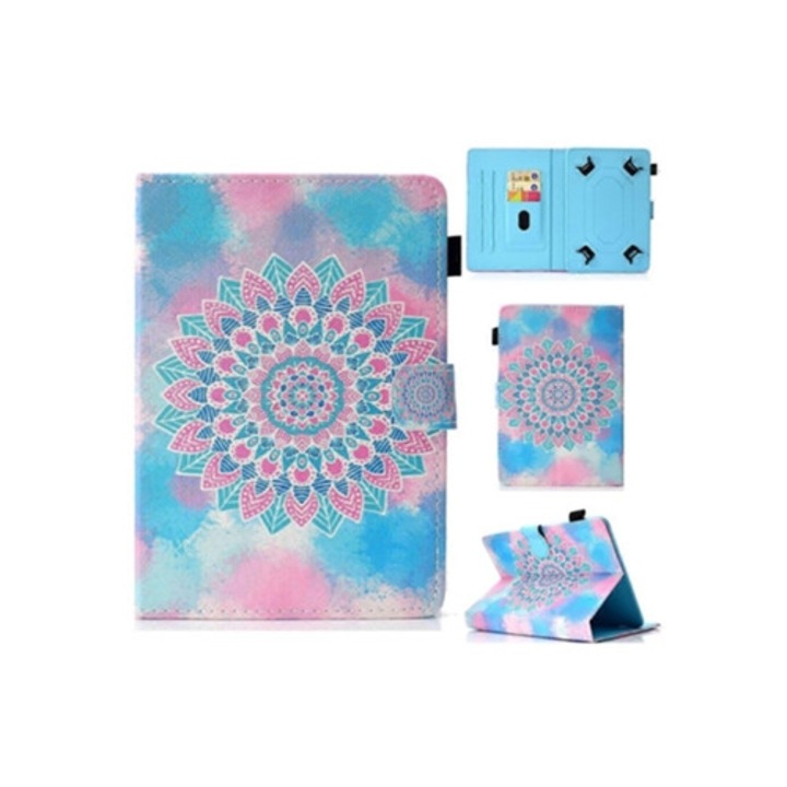 Színes, varrott bőr táblagéptok, univerzális készlet, különböző méretek