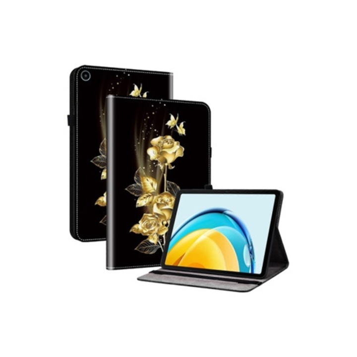 Kristály textúrájú festett bőr tablet tok, 10x15x2cm