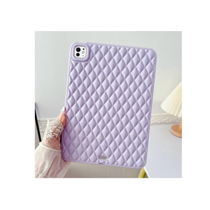 Tabletok tok, TPU gyémántkerettel, lila