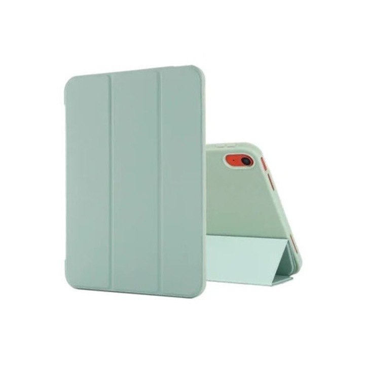 Háromszoros állványú bőr tablettatok iPad 2025/2022, 10. generáció, 10.9, fekete