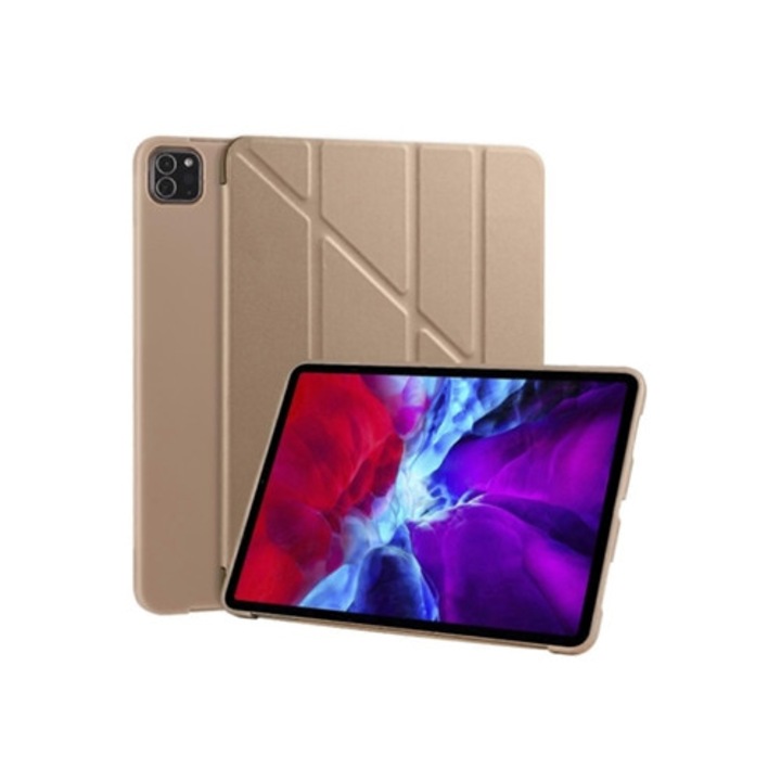 Flip vízszintes PU és TPU tablettok, állvánnyal, iPad Pro 11 (2020) készülékhez