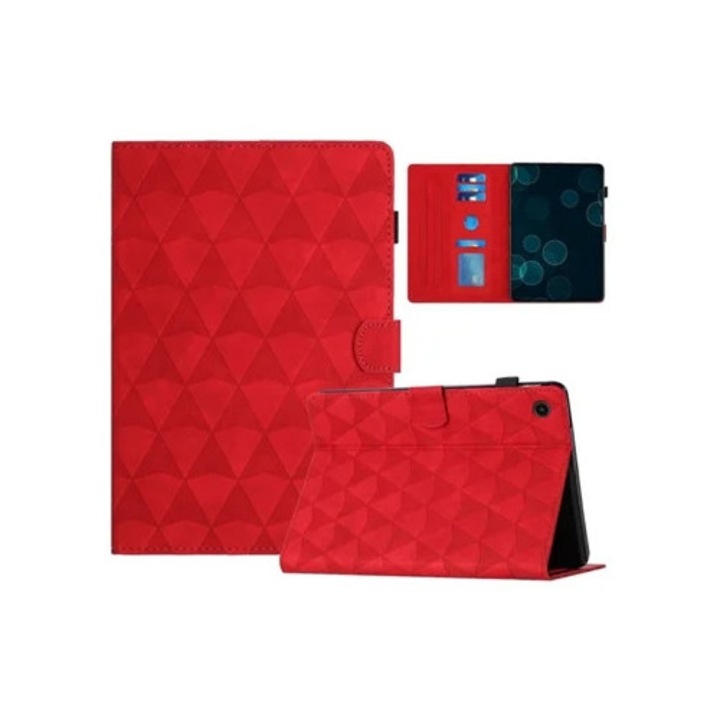 Gyémánt dombornyomású táblagép tok, 30x20cm, többszínű