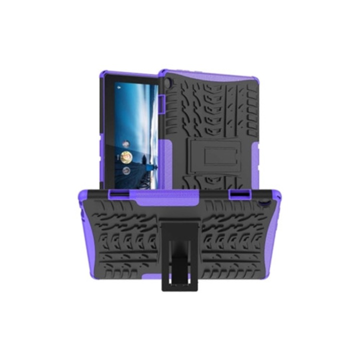 Husa tableta TPU pentru Lenovo Tab M10 X605/X505, textura de anvelopa, suport Webake