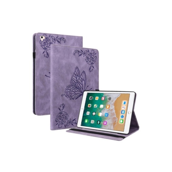 Калъф за таблет с морски принт и цветя за iPad 9.7 инча (2017/2018)