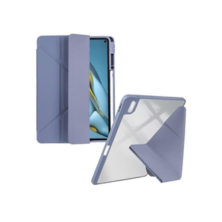 Átlátszó akril PU bőr tablet tok, 10x15x1cm