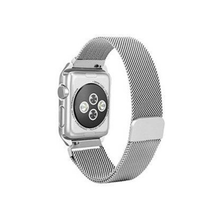 Set curea si carcasa pentru Apple Watch Series SE, gri