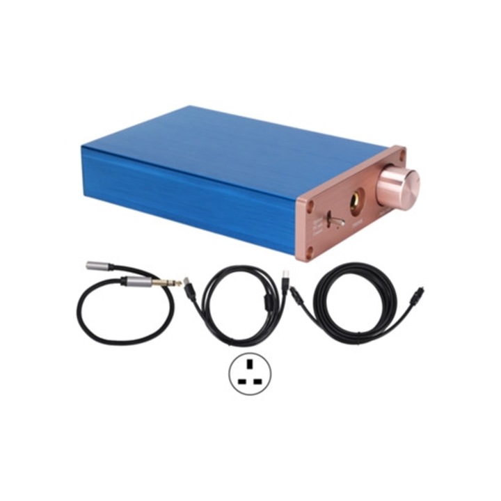 Amplificator audio digital cu decodor, intrare DAC, USB coaxial, 100-240V, pentru casti
