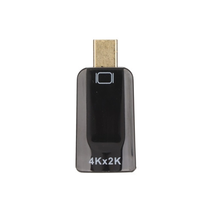 Адаптер Mini DP към HDMI, 4k30hz, черен
