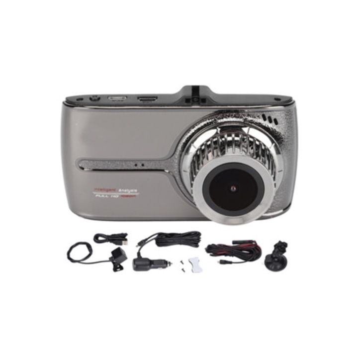 Camera auto DVR Anytek G66, ecran tactil IPS HD de 3.5 inch, viziune nocturna cu lumina ultra scazuta