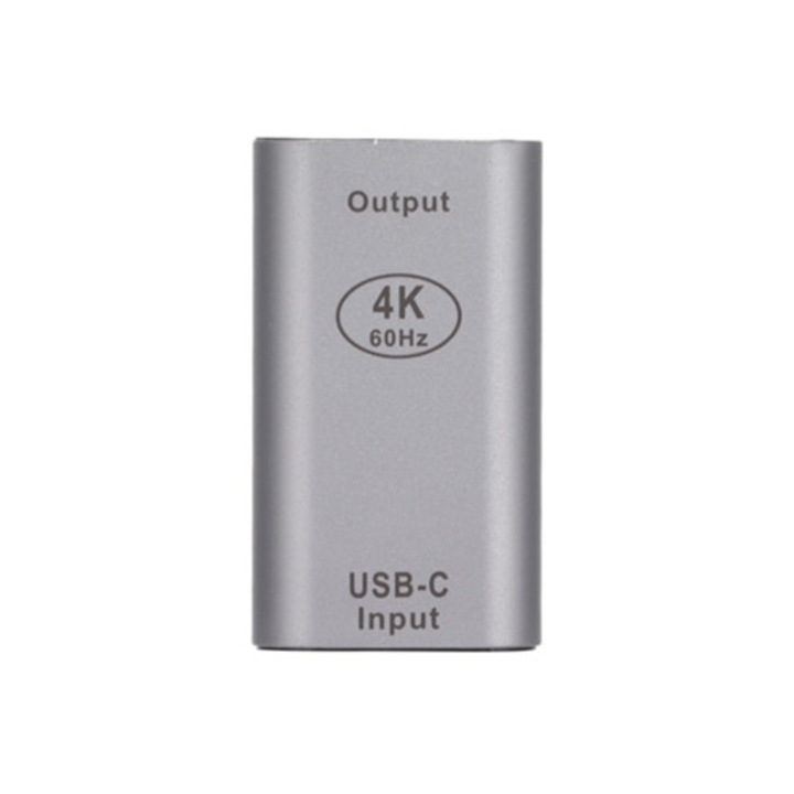 Мултимедиен адаптер Type C към HD 4K@60Hz, алуминий, кабел