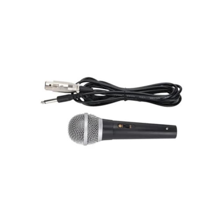 Microfon XLR portabil cu cablu XLR la 1/4 inch pentru karaoke, cantat si inregistrare