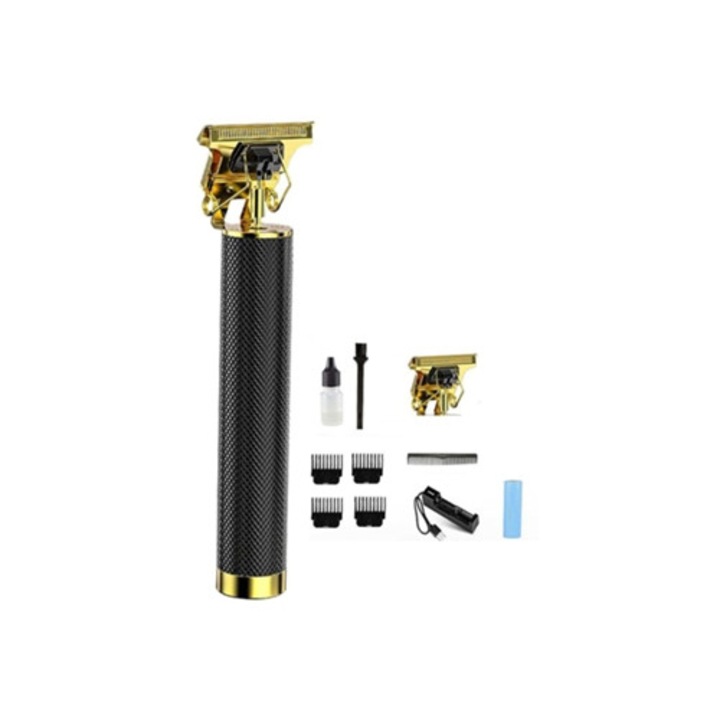 Set aparat de tuns electric, USB reincarcabil, negru
