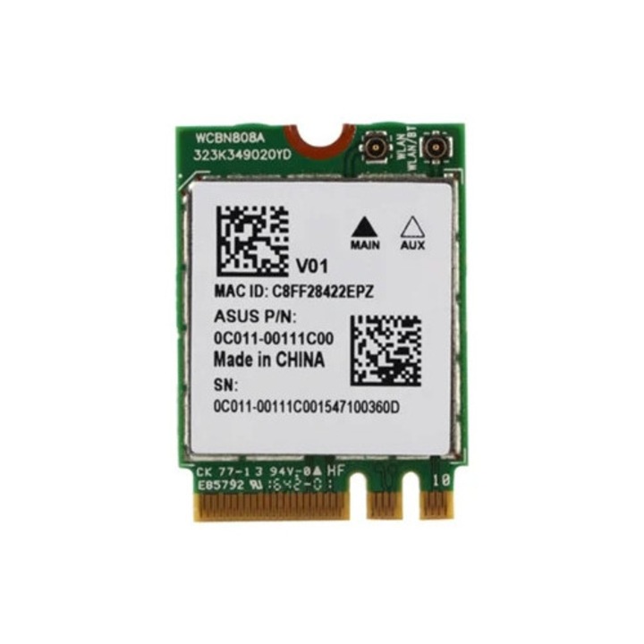 Placa de retea wireless Bluetooth 4.1, 2.4G/5G, NGFF/M.2