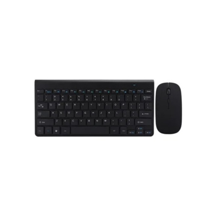 Set tastatura si mouse wireless, 2.4G, negru