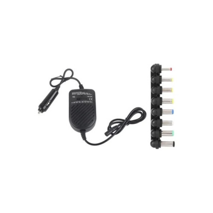 80W DC autós töltő, 15-24V hálózati adapter laptopokhoz és notebookokhoz