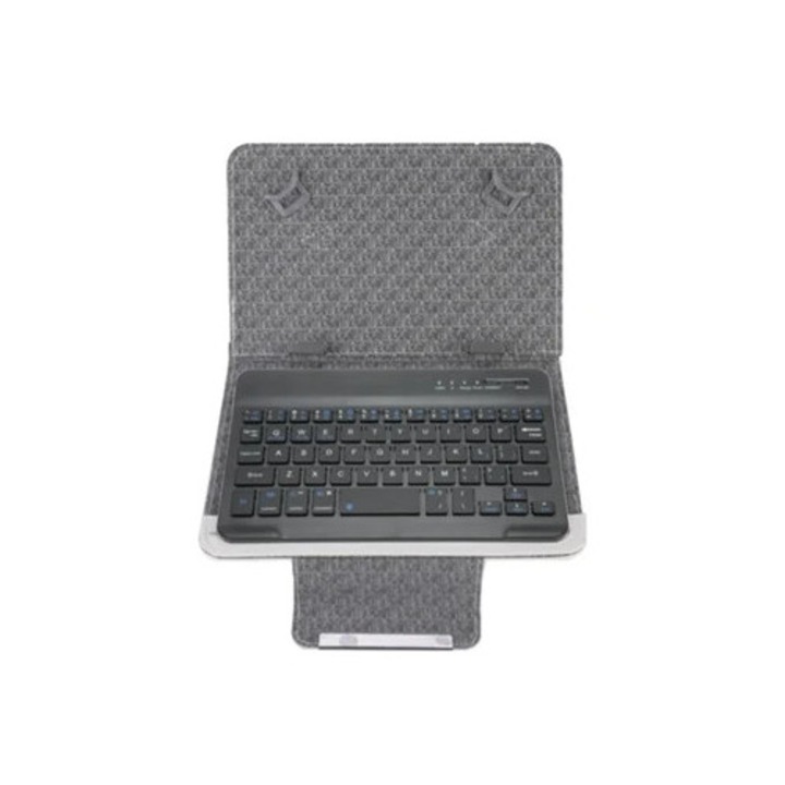 Univerzális PU tok 7.9 hüvelykes táblagéphez Bluetooth billentyűzettel, fehér