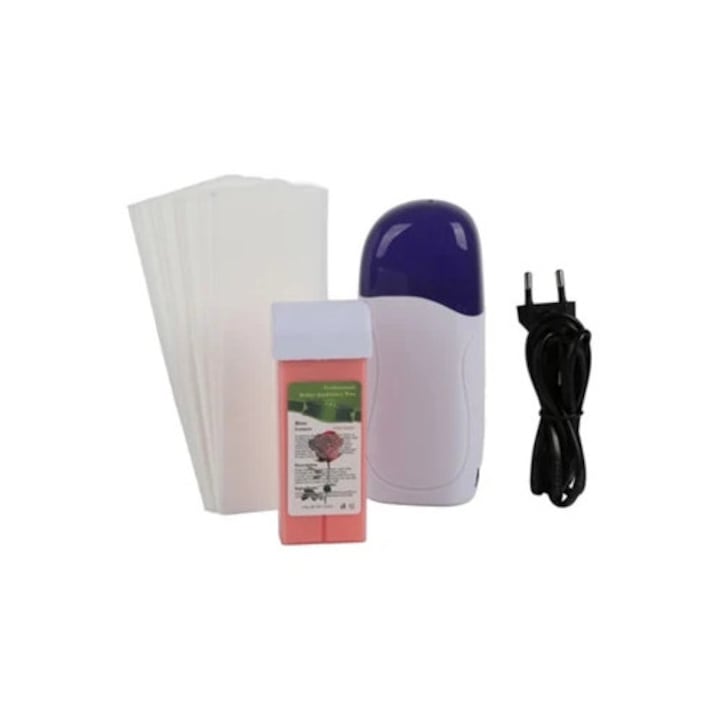 Masina de epilare salon cu incalzitor de ceara si epilator, set