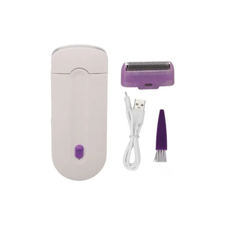 Epilator electric reincarcabil si taietor, set