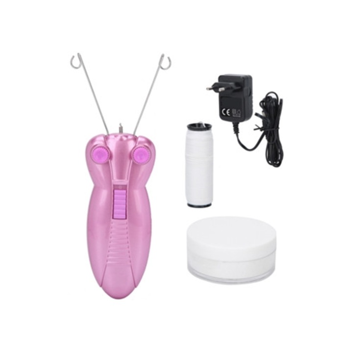 Epilator electric cu fir pentru femei, pentru indepartarea parului facial si de pe corp