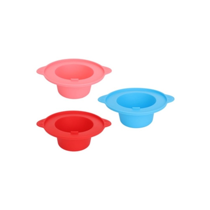 Set 3 boluri din silicon pentru topitor de ceara