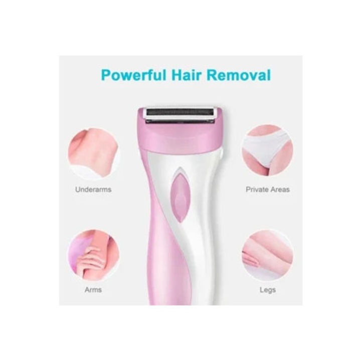 Aparat de ras electric pentru femei, lavabil, utilizare umeda si uscata