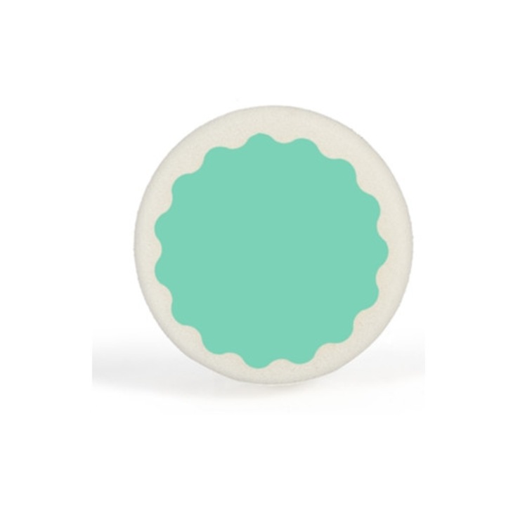 Női polírozó és szőrtelenítő szivacs, fehér/kék