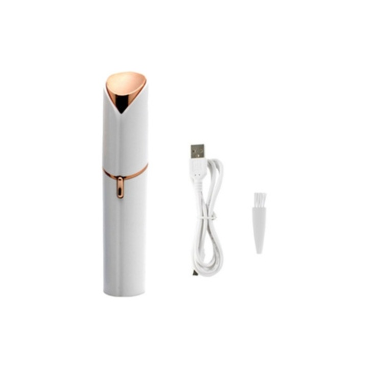 Epilator portabil USB, form ruj, pentru femei