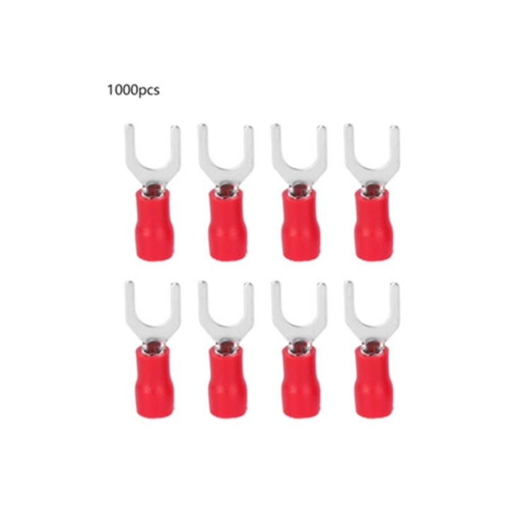 Conectori terminali sertizabili, din alama, U SV1.25 5, set 1000 bucati