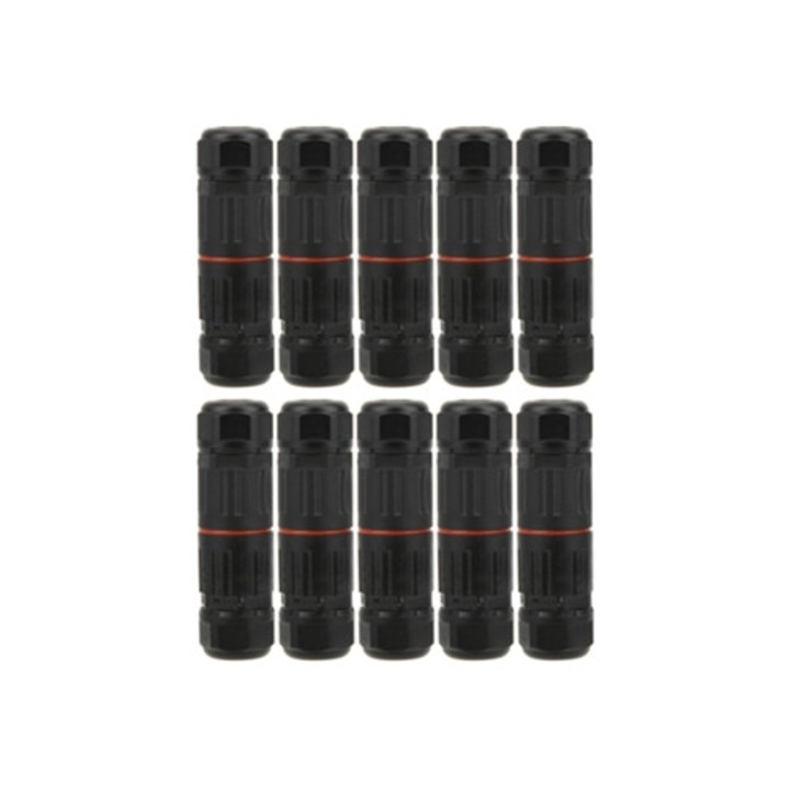 Kit 10 conectori, impermeabili, IP68, pentru stalpi de strada