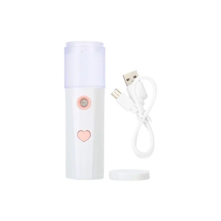Spray facial umidificator portabil 30ml, reincarcabil USB