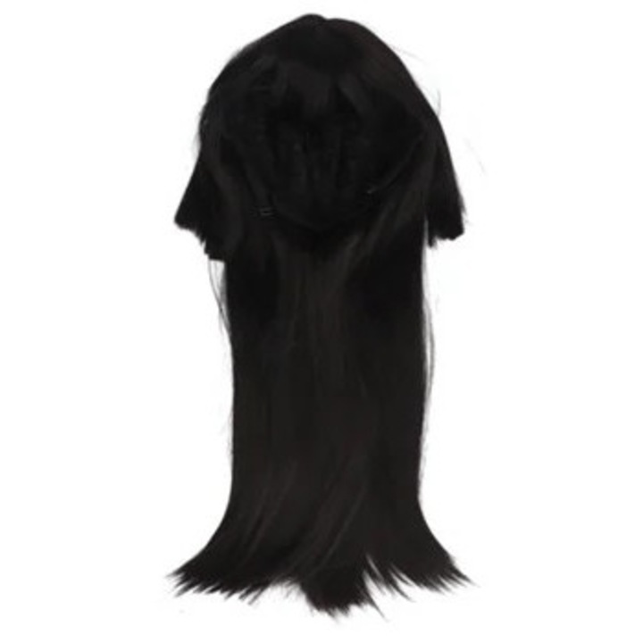 Coafura lunga drepta neagra pentru femei, accesorii par, cosplay