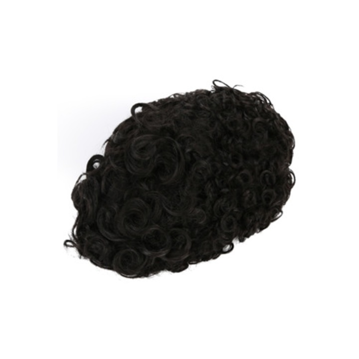 Peruca scurta neagra, ondulata, pentru femei, petrecere Halloween