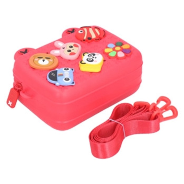 Uniszex PVC crossbody táska, méretei 182x140x72mm