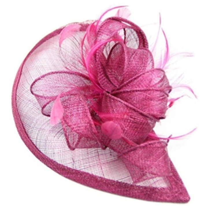 Palarie de cocktail vintage pentru femei cu voal frantuzesc, accesoriu de nunta