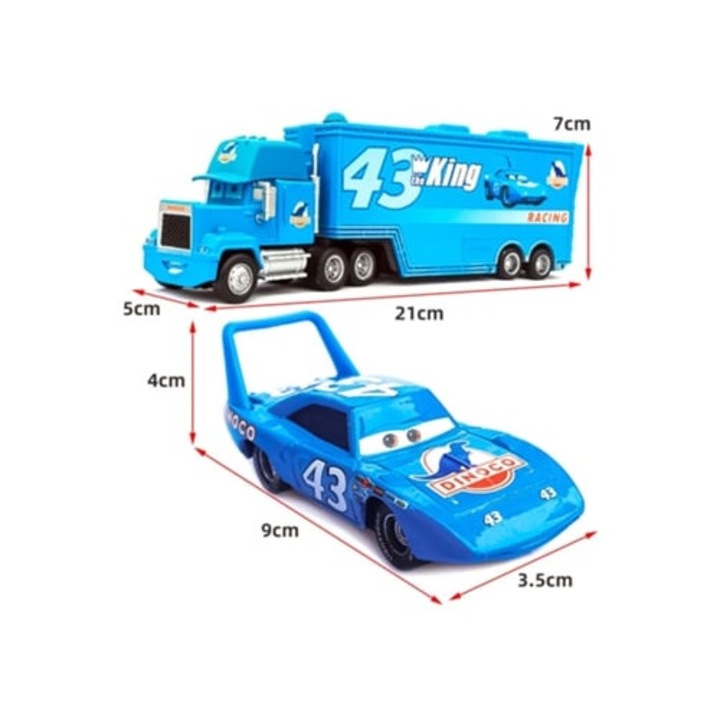 Комплект колички Takara Tomy Pixar Car 3 Jackson Mack Uncle Truck 1:55 Diecast Метал