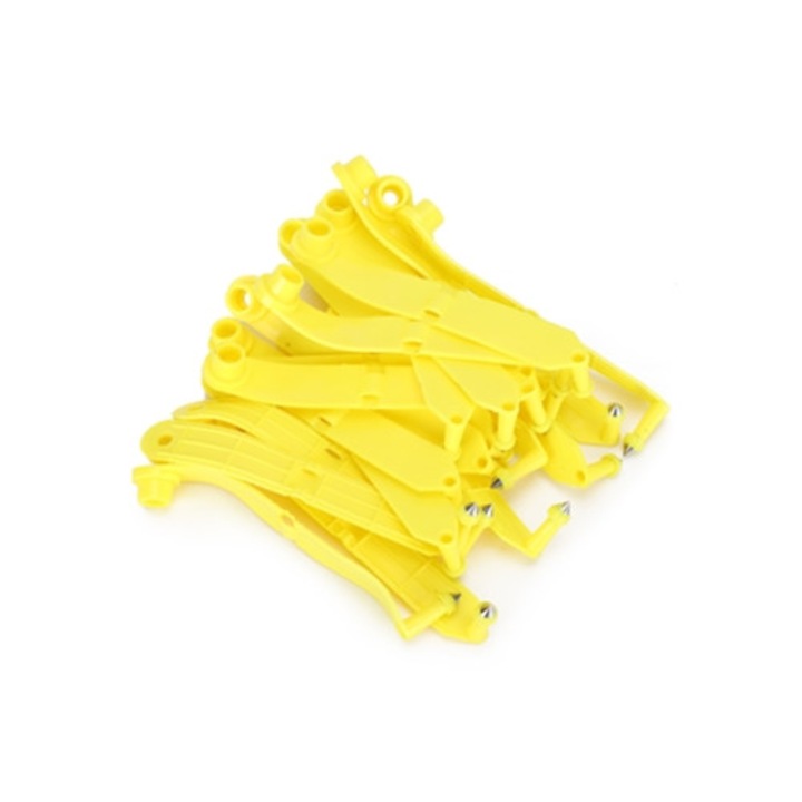 Etichete pentru animale, set de 20, identificare pentru oi, capre si vite, galben