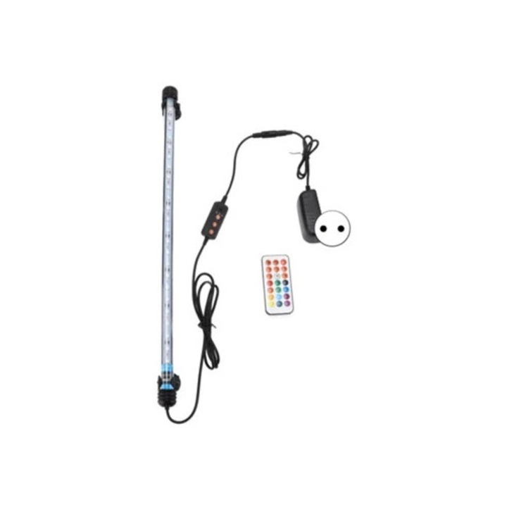 Lumina submersibila LED pentru acvarii, temporizator ajustabil, putere de penetrare mare, 110-240V