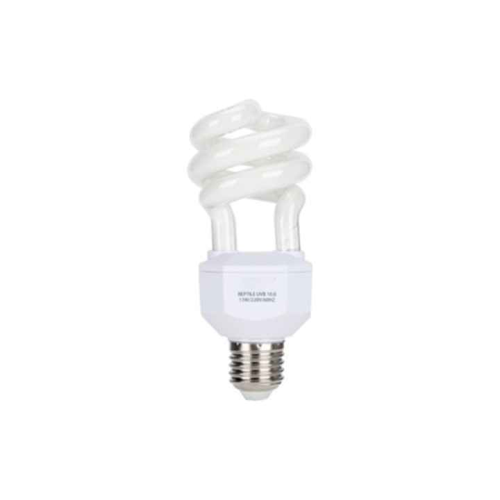 UVB lámpa hüllőknek 13W 220V, energiatakarékos, teknősöknek, kígyóknak és gyíkoknak